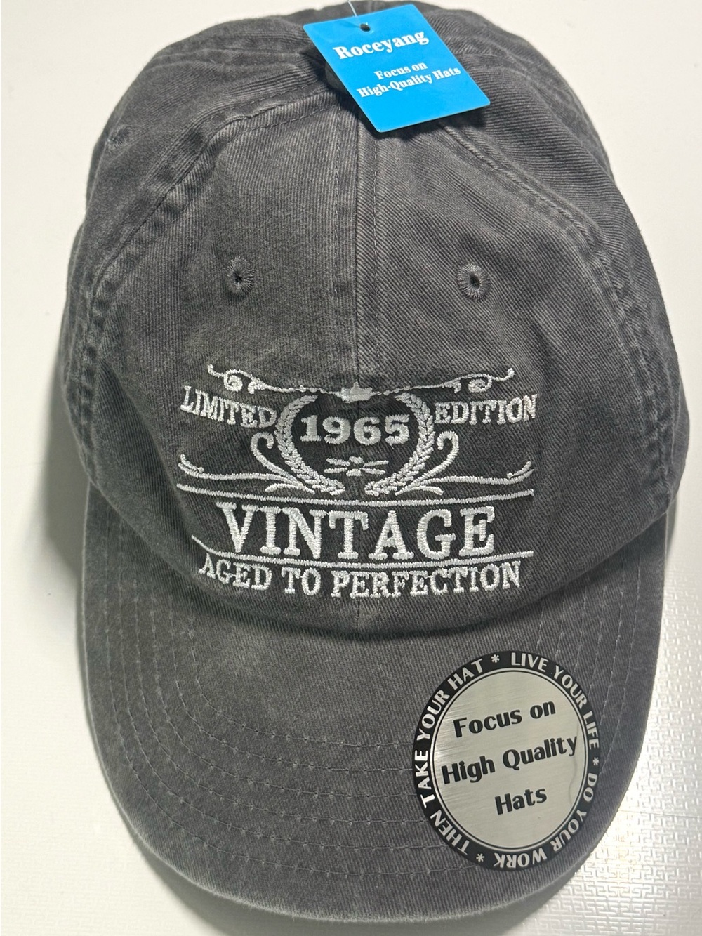 1965 Vintage Aged to Perfection Baseball Cap Cotton Hat Birthday Gift New